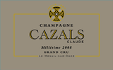 Champagne Claude Cazals Grand Cru Blanc de Blancs Millesime