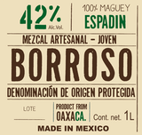 Borroso Espadin Santiago Matatlan Mezcal Artesanal 42%