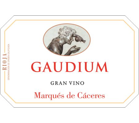 Premium signature Rioja wine GAUDIUM Marqués de Cáceres