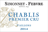 Simonnet-Febvre Chablis 1er Cru Vaillons 2018