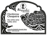 Alexander Winery Alexander The Great Series Galilee Chardonnay Cleopatra Dry White Wine 2012