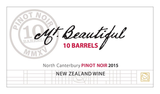 Mt. Beautiful Pinot Noir 10 Barrels 2015