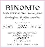 Binomio Montepulciano d'Abruzzo Riserva 2018