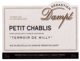 Domaine Sebastien Dampt Petit Chablis Terroir de Milly 2020