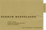 Barham Mendelsohn Russian River Valley Pinot Noir 2014