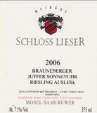 Schloss Lieser Riesling Brauneberger Juffer Sonnenuhr Auslese 2019