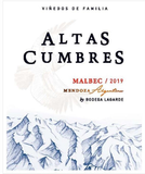 Altas Cumbres Malbec Mendoza 2019