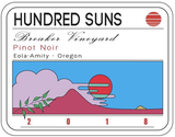 Hundred Suns Pinot Noir Breaker Vineyard 2019