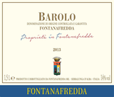 Fontanafredda Barolo Proprieta in Fontanafredda 2013