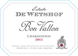 De Wetshof Estate Chardonnay Bon Vallon Robertson