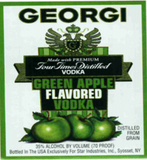 Georgi Green Apple Flavored Vodka