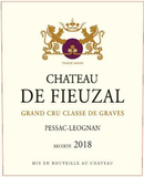 Château de Fieuzal Pessac-Leognan Grand Cru Classe de Graves 2018