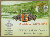 Bollig Lehnert Riesling Piesporter Goldtröpfchen Spätlese 2019