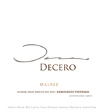 Finca Decero Malbec Remolinos Vineyard Agrelo