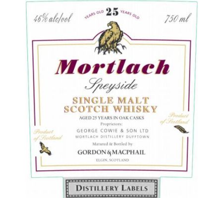 Gordon & MacPhail 25 Years Old In Oak Cask Mortlach Distillery Labels –  Grand Wine Cellar