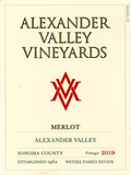 Alexander Valley Vineyards Merlot Estate Grown Alexander Valley