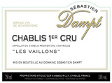 Domaine Sebastien Dampt Chablis 1er Cru Les Vaillons 2020