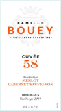 Maison Bouey Famille Bouey Bordeaux Merlot Cabernet Sauvignon Cuvee 58