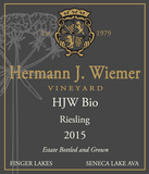 Hermann J. Wiemer Riesling HJW Bio 2019