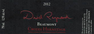 Domaine Les Bruyeres David Reynaud Crozes Hermitage Cuvee Beaumont 2019