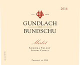 Gundlach Bundschu Merlot Sonoma Valley 2018