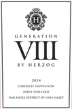 Herzog Wine Cellars Cabernet Sauvignon Generation VIII Padis Vineyard Oak Knoll District of Napa Valley Special Edition 2016