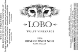 Lobo Wines Rose Of Pinot Noir Wulff Vineyard