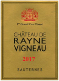 Chateau de Rayne Vigneau Sauternes 1er Cru Classe