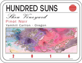 Hundred Suns Pinot Noir Shea Vineyard 2019