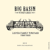 Big Basin Vineyards Pinot Noir Lester Family Vineyard Santa Cruz Mountains 2016