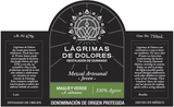 Lagrimas de Dolores Maguey Verde Joven Mezcal Artesanal